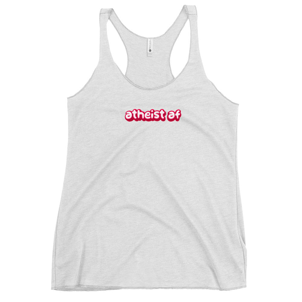 Atheist AF racerback tank top