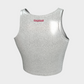 Butt Slut glittery sleeveless crop top